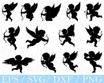 Cupido-svg, cupido-silhouet, dxf, png