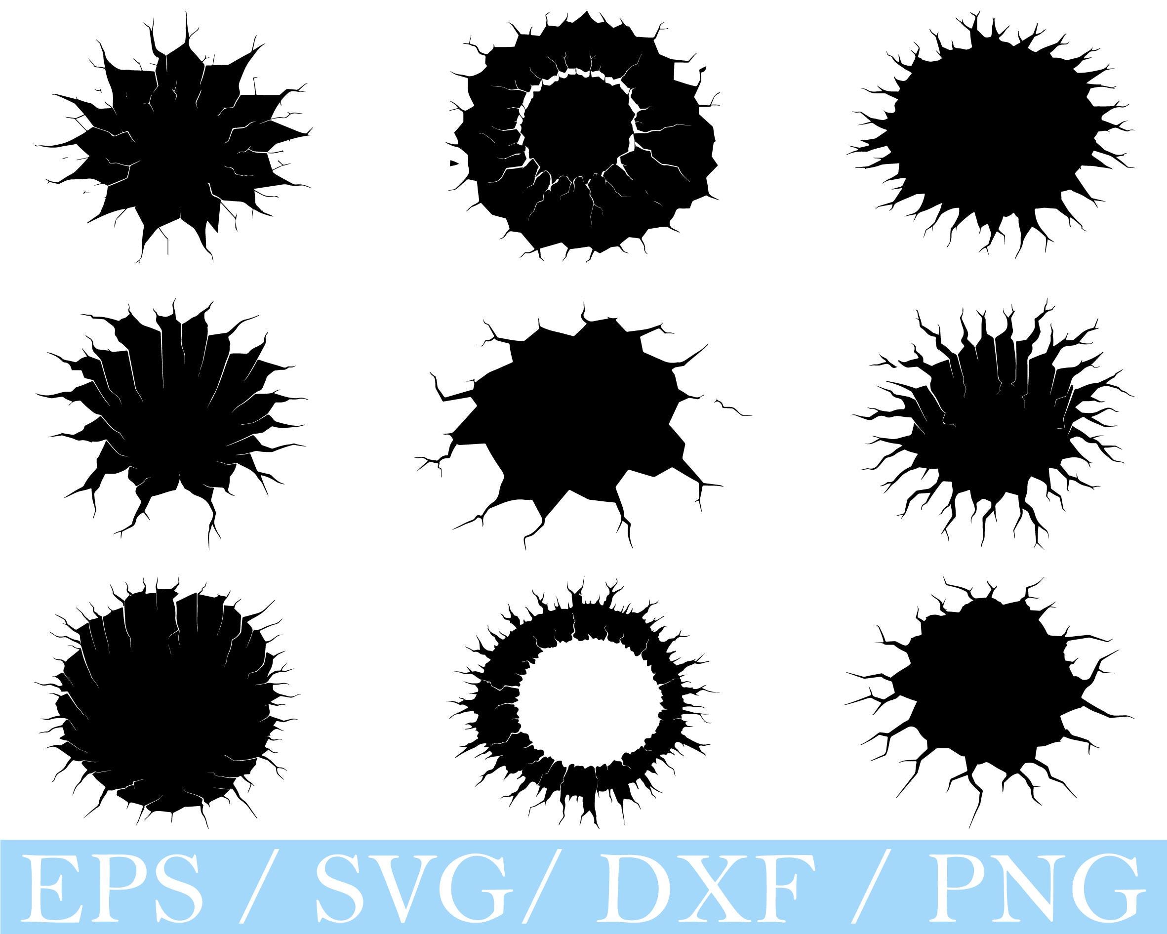 Bullet hole svg - Etsy 日本, image size:2363x1891