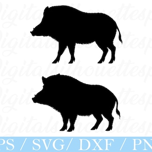 Boar Svg, Boar Silhouette, Boar Cut File, Dxf, Png