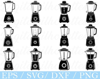 Juicer Blender SVG Bundle: Küchengerät Grafik (Digitaler Download