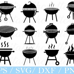 BBQ Grill Svg, BBQ Grills Silhouette, Dxf, Png