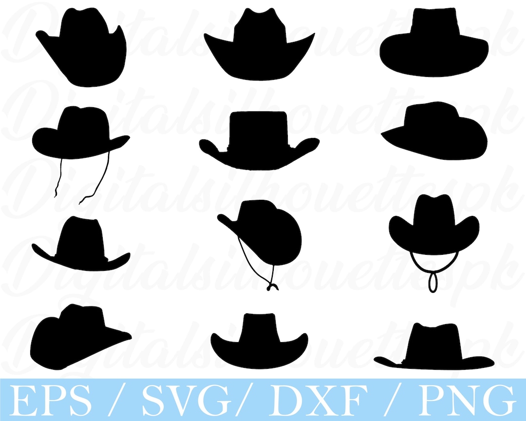 cowboy-hats-svg-cowboy-hat-silhouette-dxf-png-etsy