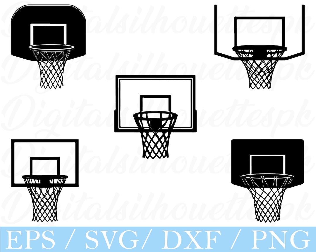 Basketball Hoop Svg, Basketball Hoop Silhouette, Dxf, Png - Etsy
