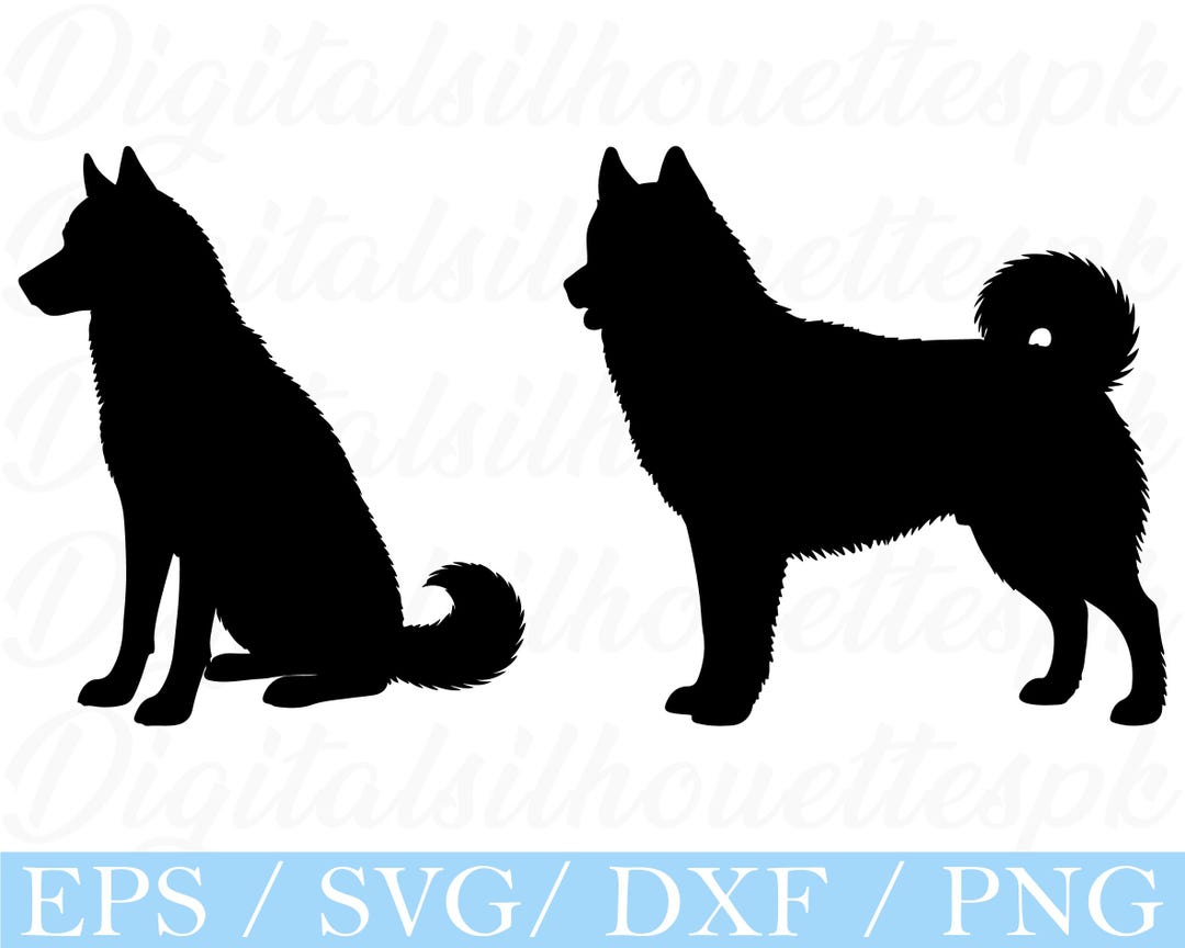 Silueta de perro husky siberiano (Svg), silueta de perro husky