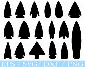 Native Arrowhead Svg, Native Arrowhead Silhouette, Dxf, Png