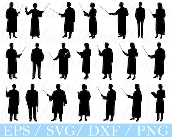 Professor Svg, Professor Silhouette, Dxf, Png