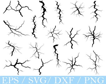 Cracks Svg, Cracks Silhouette, Cracks Cut File, Cracks Vector, Dxf, Png