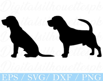 Beagle hond Svg, beagle hond silhouet, beagle gesneden bestand, dxf, png