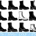 Military Combat Boot Svg, Military Boot Silhouette, Combat Boot Vector ...