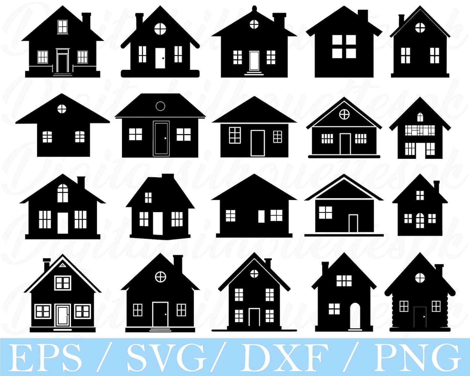House Icon Svg, House Icon Silhouette, Dxf, Png - Etsy
