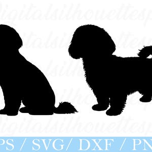 Maltese Dog Svg, Maltese Dog Silhouette, Dxf, Png