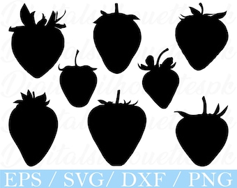 Fresa Svg, Silueta de fresa, Dxf, Png