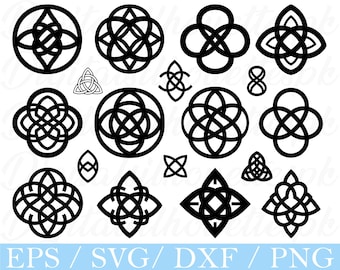 Celtic Knot Svg, Celtic Knot Silhouette, Dxf, Png