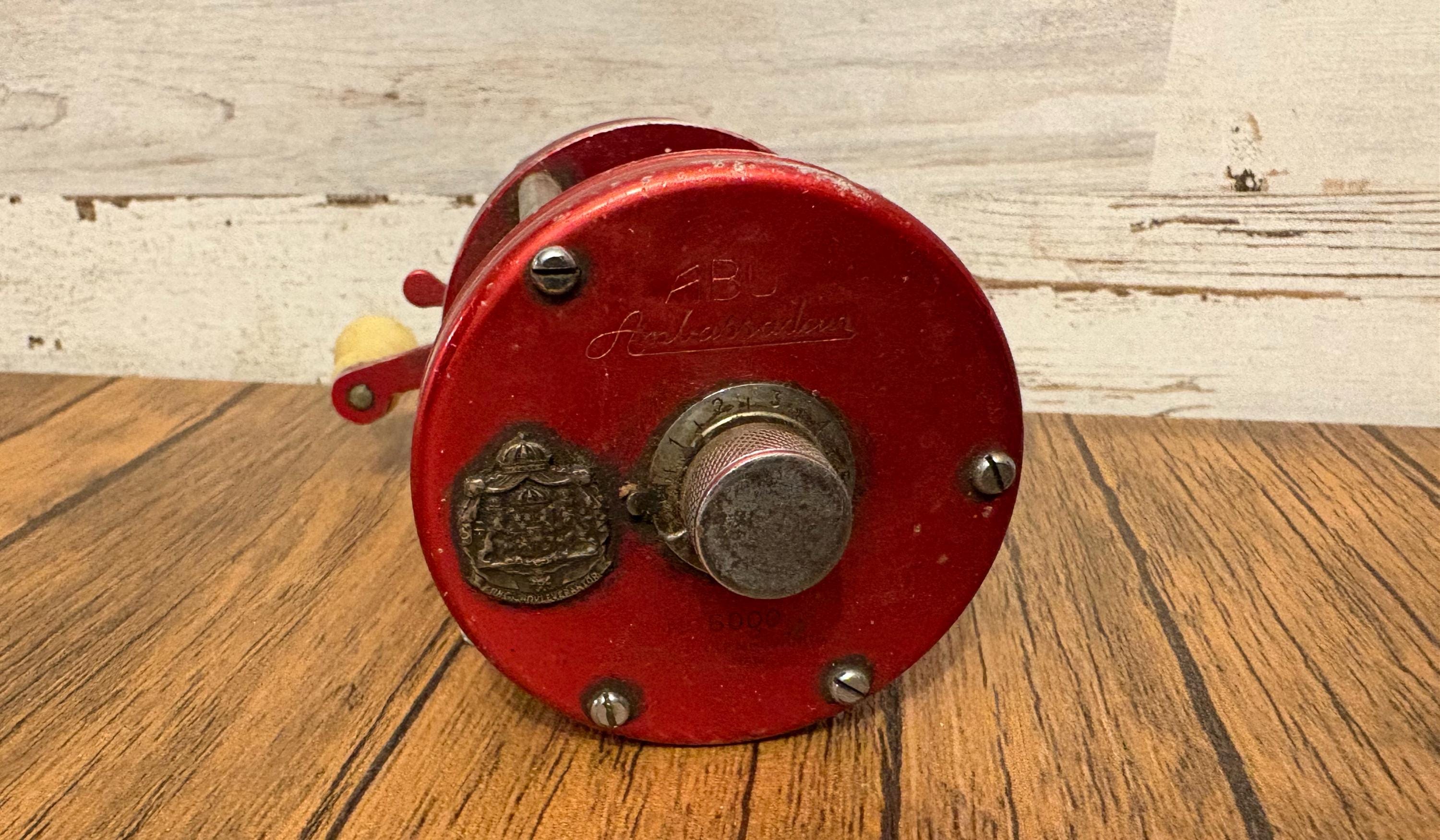 Moulinet De Pêche Vintage ABU Garcia Ambassadeur – N°5000 – Rouge