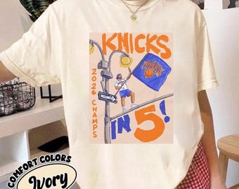 New York knickss Championship shirts | 2026 Champs Illustration | Knicks in 5 Street Light & Bing Bong Pigeon shurt | NYC Sports Gift