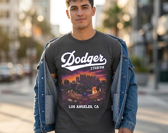 Dodger Stadium Vintage 90s Graphic Shirt, Los Angeles Baseball Sweatshirt, Vintage Dodger Stadium Tee, Dodgers Baseball Fan Gift