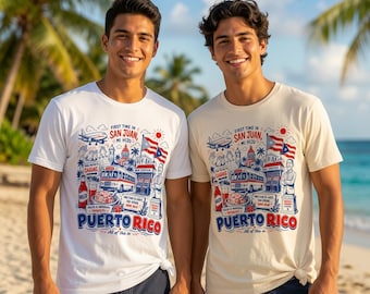 Youth and Adult - First Time In San Juan Puerto Rico T-Shirt - PR Viral Meme Video Song Vacation, Puerto Rican Boricua Pride Gift Unisex Tee