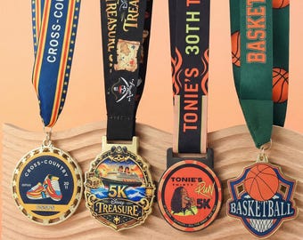 Medaglia personalizzata per la 5 km, medaglia personalizzata per il premio del torneo, medaglia del campionato, premio MVP sportivo, medaglia sportiva personalizzata
