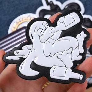 Custom One Color Flex Patches | Single Color Vinyl Patch | Thin & Flexible | Iron On or Adhesive Backing | For Sportswear, Kids Clothing DIY