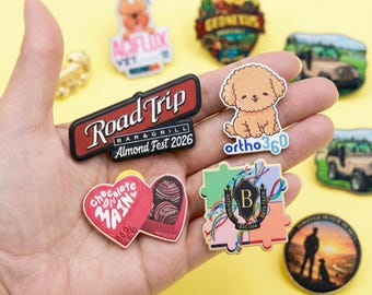 Custom Picture and Logo Lapel Pins,Full Color Pin Badges,Free Design,Rush Order
