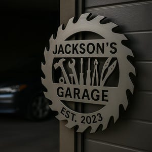 Letrero metálico personalizado / Letrero con nombre personalizado / Letrero metálico personalizado / Letrero impermeable / Letrero exterior para jardín o negocio