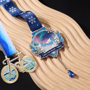Custom Winter Sports Medals - Personalized Skiing & Snowboard Awards