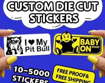 Custom UV Transfer Stickers | Custom Stickers Decals | Custom Vinyl Stickers | for Businesses, Weddings, Events