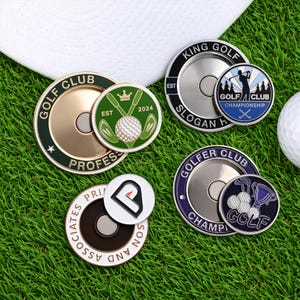 Marcador magnético de pelota de golf personalizado, marcador de pelota de golf con clip para gorra, marcador de golf personalizado, regalo para golfistas