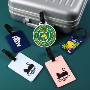 Etichette per bagagli personalizzate in PVC - Impermeabili e resistenti, etichette personalizzate per sacche da golf - Regalo di viaggio per lei, bomboniere per matrimoni