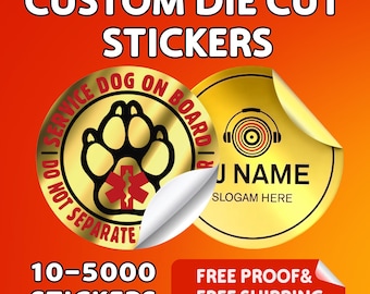 Custom Metallic Vinyl Stickers | Silver Foil Decals, Waterproof Branding