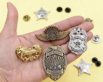 Custom 3D Enamel Pins | Die Struck Metal, Personalized Logo Pins