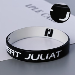 Pulseras con revestimiento de colores, pulseras personalizadas, bandas promocionales brillantes para escuelas y clubes