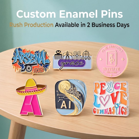 Custom Soft Enamel Pins | Custom Enamel Pins | Lapel Pins | Custom Pins | Funny Enamel Pin | Back to School | Custom Pin Badges | No Minimum