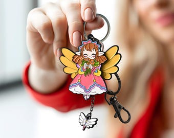 Custom Soft Enamel Keychain | Custom Enamel Personalized Gift | Personalized Keyrings for Birthday Anniversary Gift | Gift Idea for Him Her
