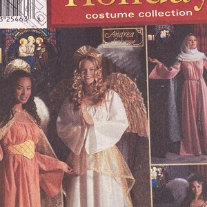 Mönster för ängeldräkt till jul, Maria-dräkt, vuxen XS-XL, biblisk jullek, Simplicity 7033, vintage-sömnadsmönster FF