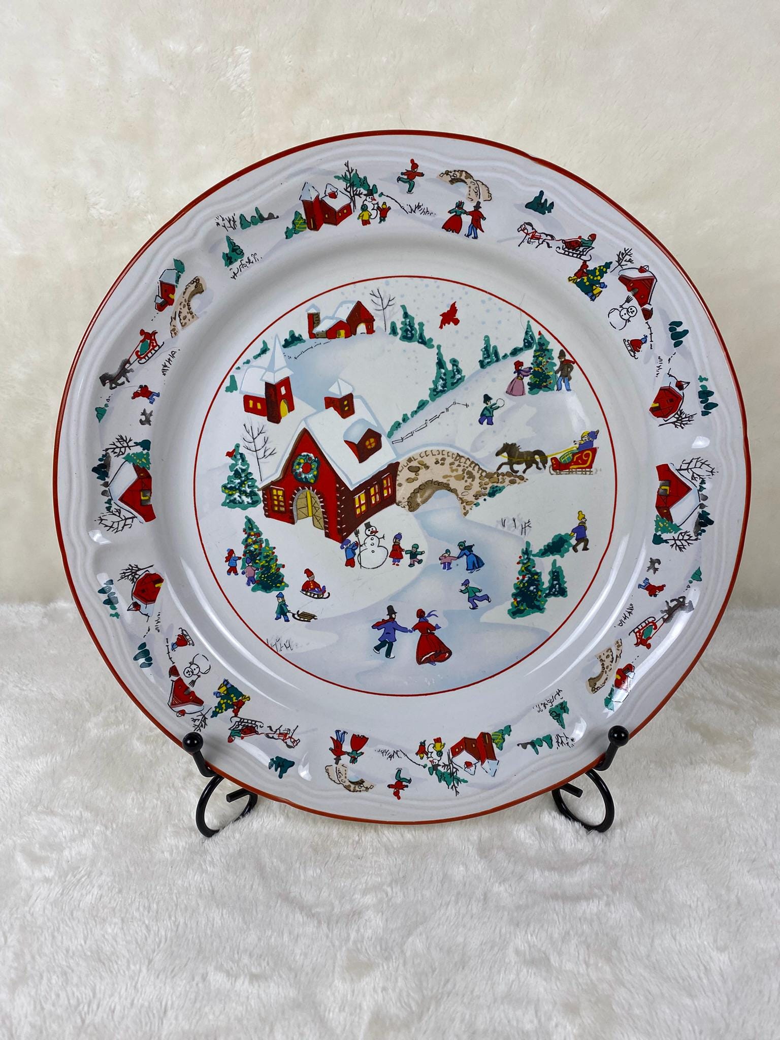 Vintage Winter Scene Plate - Etsy - Page 7