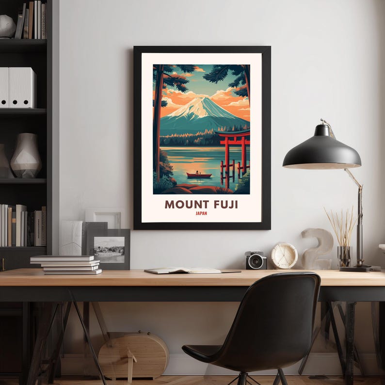 Mount Fuji Japan Poster Mount Fuji Print Mount Fuji Wall Art Mount Fuji ...