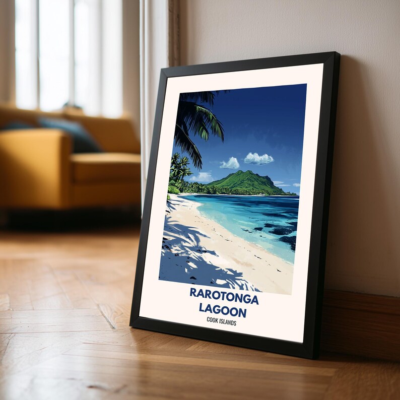 Gift Raro Raro Raro Rarotonga Lagoon Cook Islands Poster Rarotonga Print Rarotonga Wall Art ...