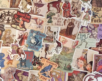 Dark Ages Medieval Stickers: Mixed Pack - Matte Finish Stickers, Vinyl VSCO Die-Cut, Bulk Pack