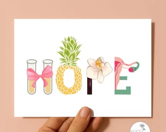 Hope Encouragement Card | IVF and IUI Support | Fertility Clinic Appreciation (7x5)