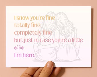 Support Card for Women | Friendship and Encouragement  (5x7)