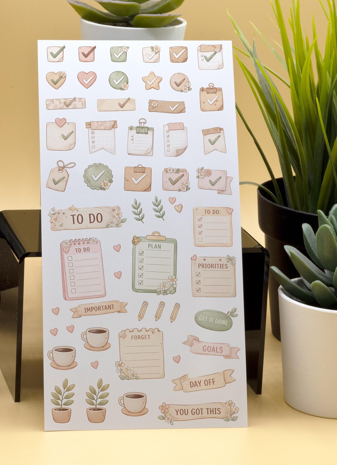 1 Sheet With Many Journal Stickers - Etsy