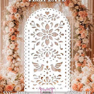 Cielito Lindo Wedding Arch Backdrop Template: DIY Printable Design (PDF/PNG Digital Download)