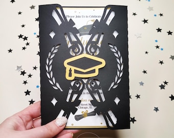 Graduation Invitation SVG | Graduation Card 5x7 | Digital Download