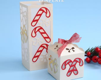 クリスマス サンタクロース スクエア ボックス テンプレート