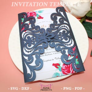 Lace Invitation Template SVG: Wedding, Birthday, Event (Digital Download)