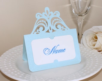 Lace Wedding Place Card Template: Cricut & Silhouette Cut File (Digital Download)