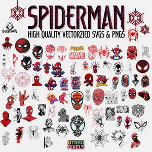 Spider Hero SVG Bundle: Superhero Clipart, Cricut & Silhouette Cut Files (Digital Download)