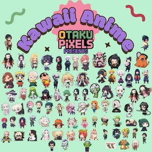 Chibi Anime Character SVG PNG Bundle: DIY T-Shirt, Tumbler, Sticker