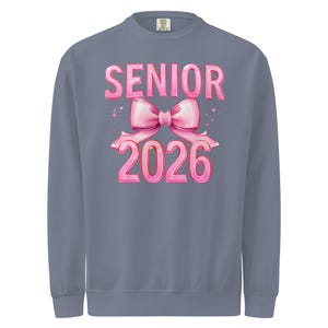Senior Year 2026 Sweatshirt – Pink Bow Aesthetic